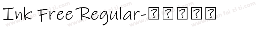 Ink Free Regular字体转换
